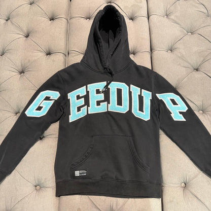 Geedup Team Logo Hoodie 'Black Blue' (Second hand)