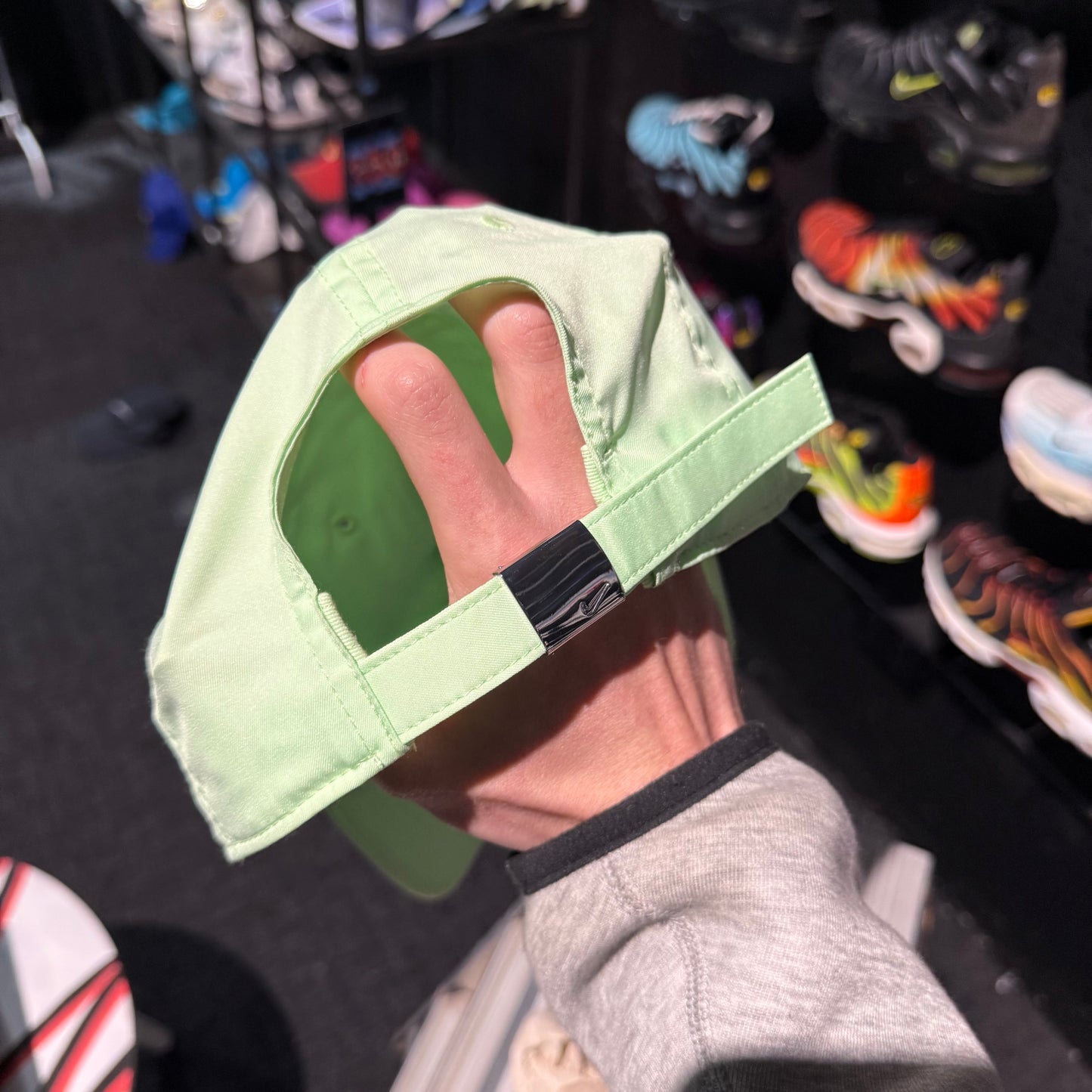 Nike Unstructured Dri-Fit Club Metal Swoosh Strapback Cap 'Pastel Green' (Second Hand)