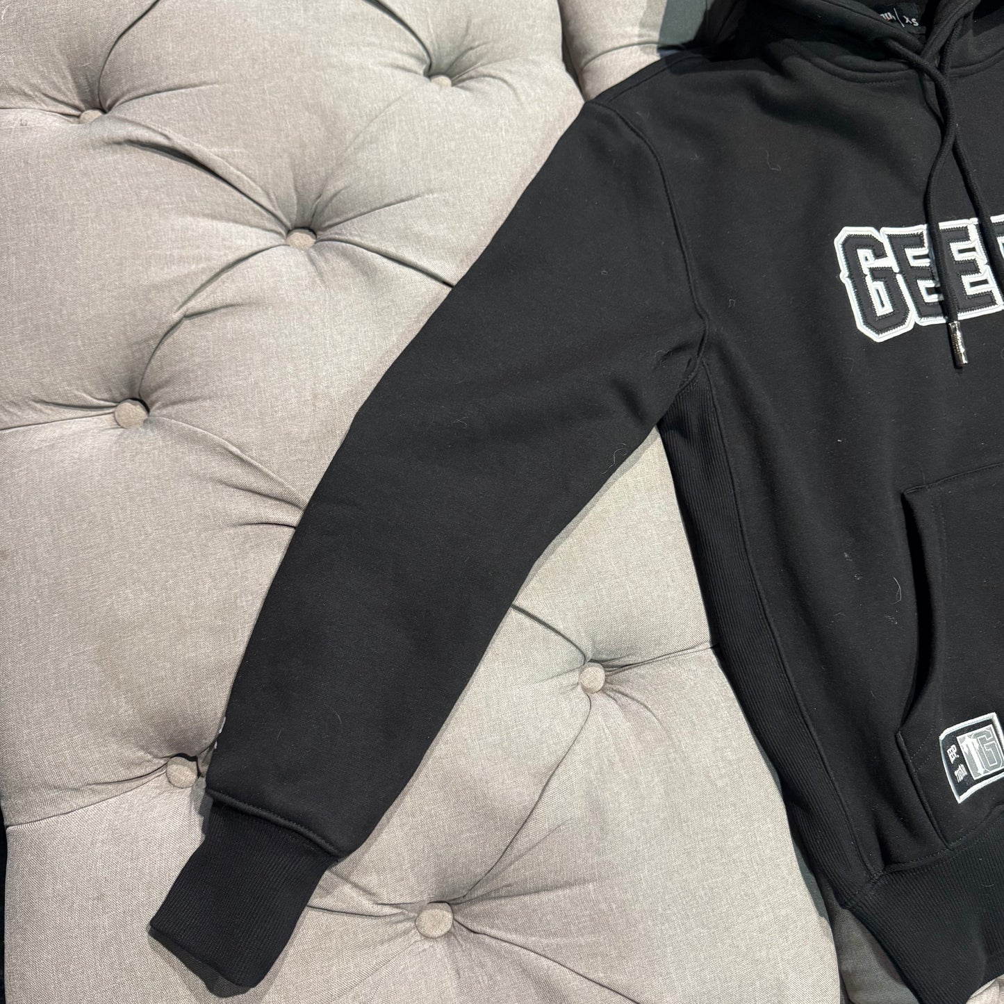 Geedup x Trapstar Play For Keeps Irongate Hoodie 'Black Blue' (Second hand)
