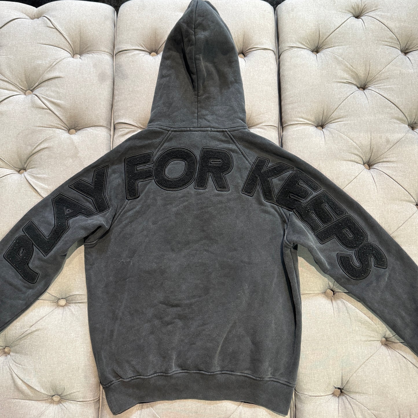 Geedup Play For Keeps Hoodie 'Washed Black' (Second hand)