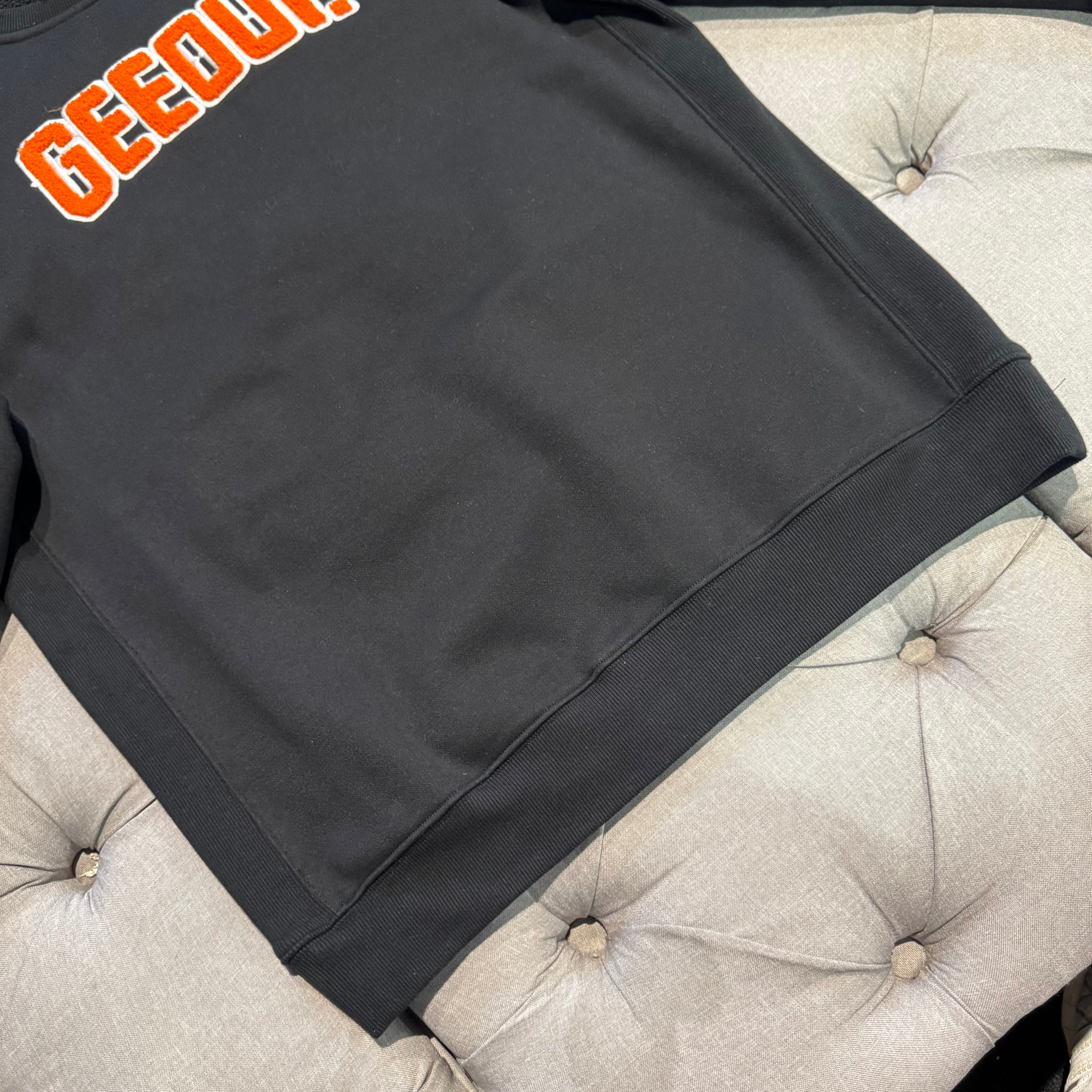 Geedup Play For Keeps Crewneck 'Black Orange' (Unreleased) (Second hand)