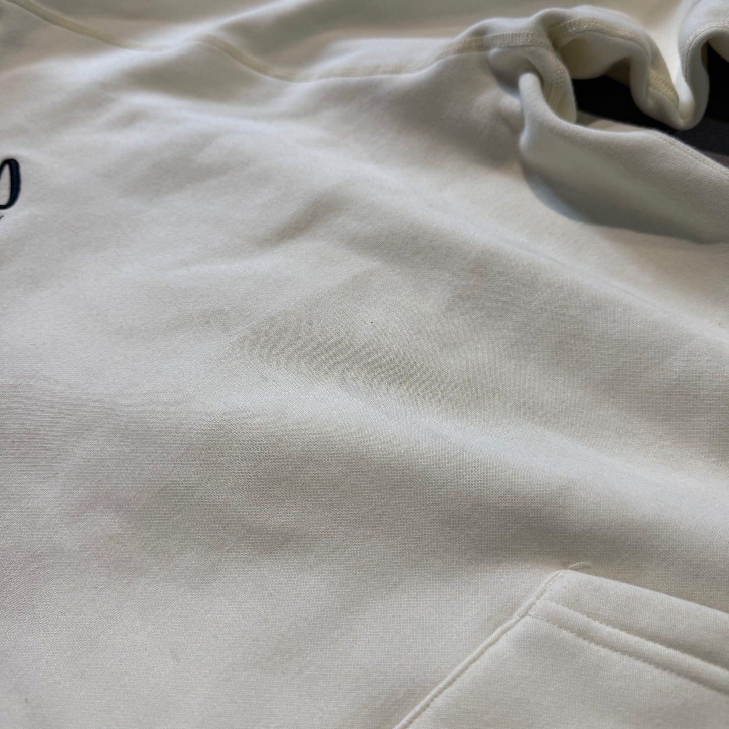 Geedup PFK Hood Logo Script Hoodie 'Cream Black' (Second hand)