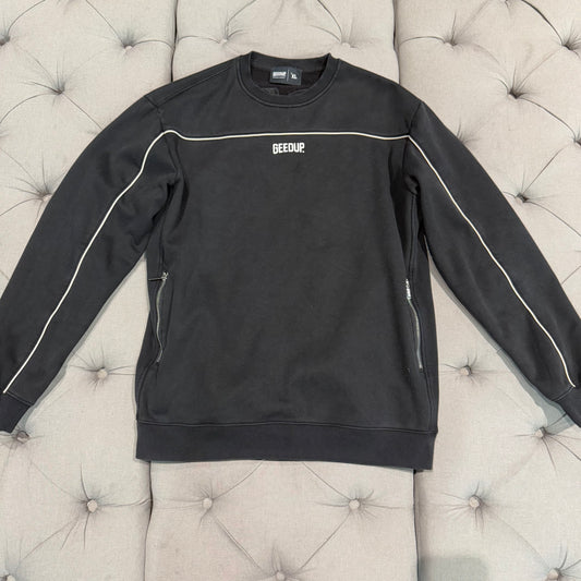 Geedup Play For Keeps Crewneck 'Black Black White' (Second hand)