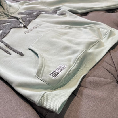 Geedup Handstyle Hoodie 'Teal Grey' (Second hand)