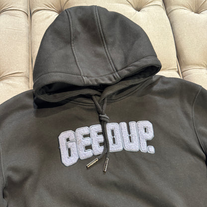 Geedup Play For Keeps Hoodie 'Black Purple' (Second hand)