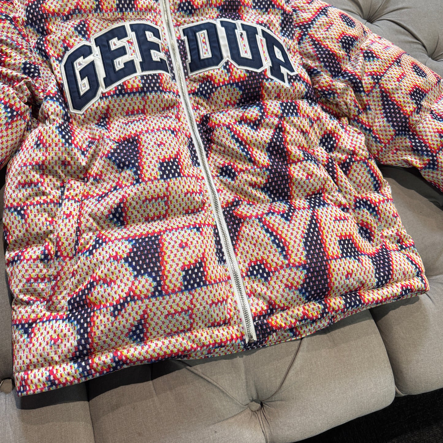 Geedup PFK Static Puffer Jacket 'Multi Colour' (Second hand)