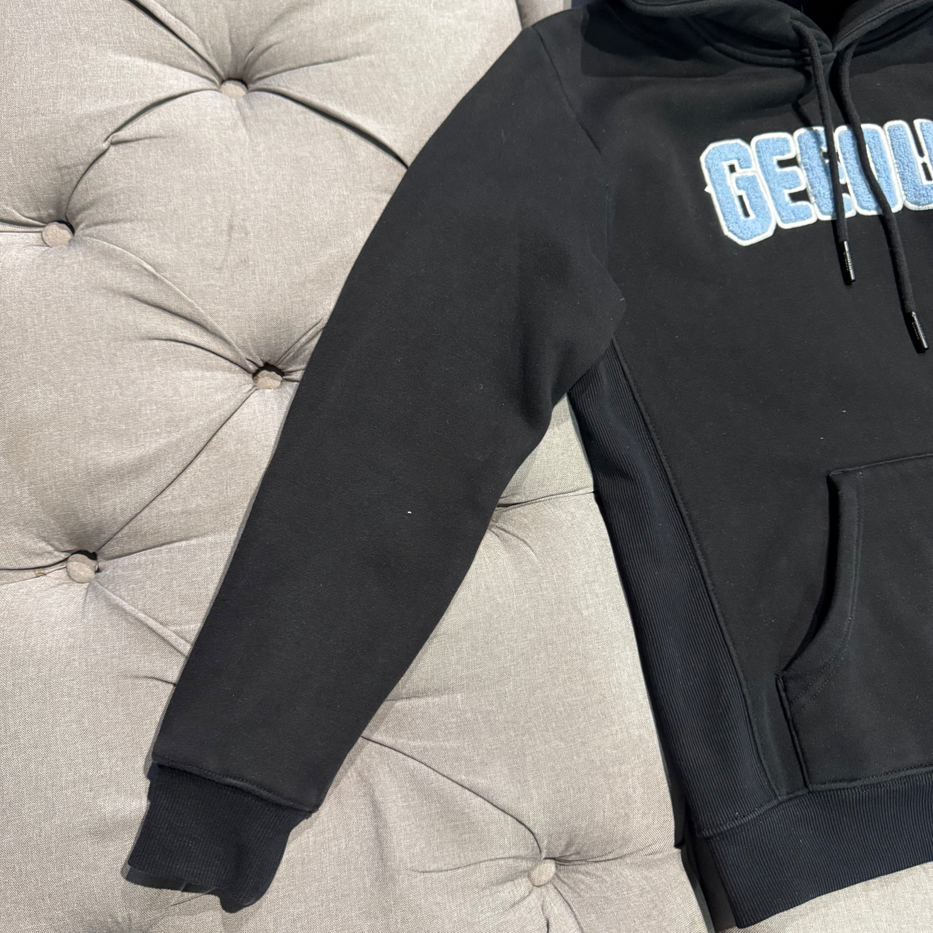 Geedup Play For Keeps Hoodie 'Black Baby Blue' (Second hand)