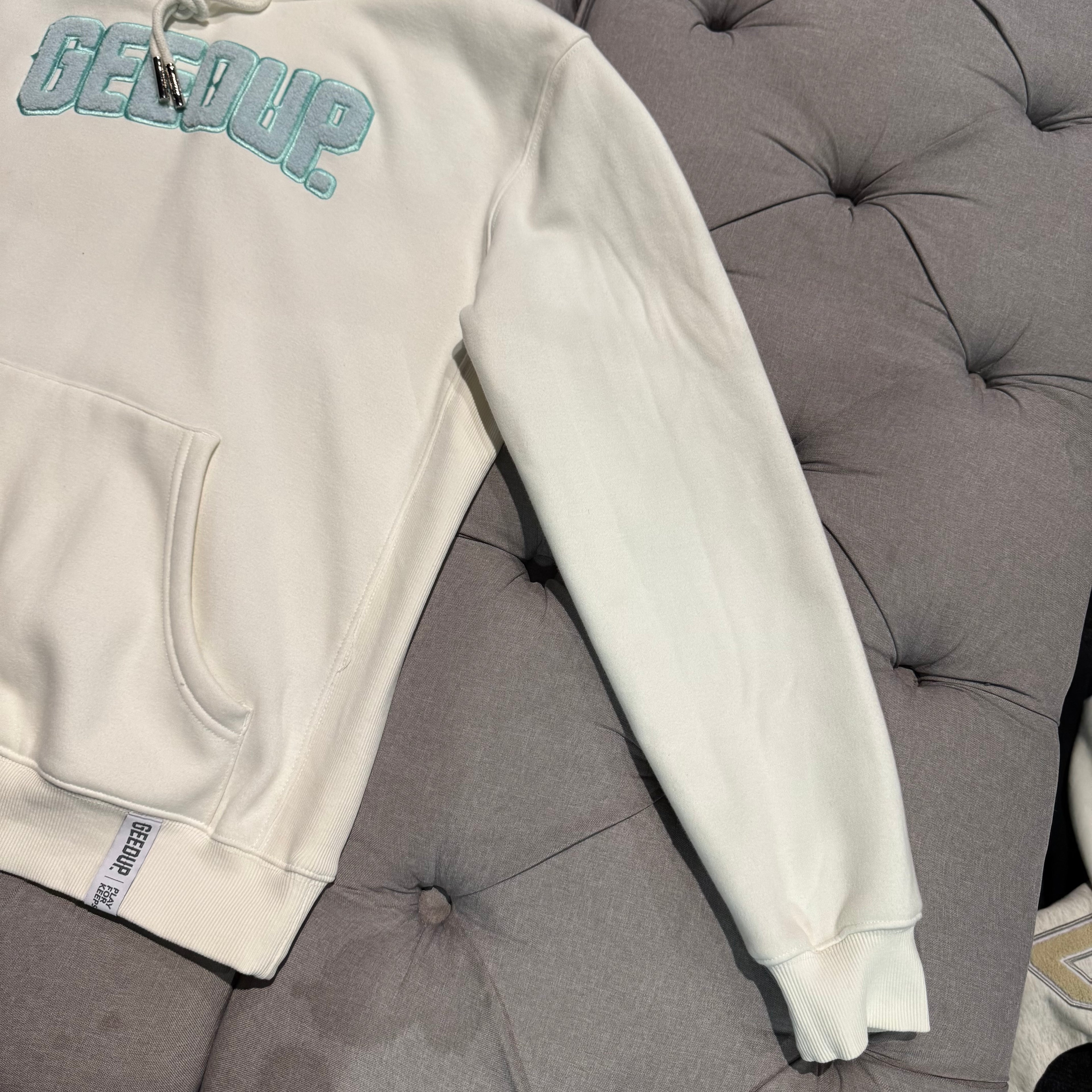 Geedup Play For Keeps Hoodie 'Bone Teal' (Second hand)