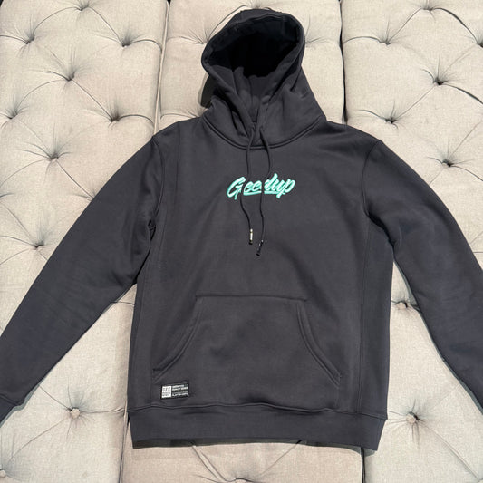 Geedup Script Logo Hoodie 'Navy Green' (Second hand)
