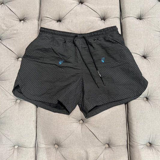 Nike x Off-White Grid-Pattern Woven Shorts 'Black Blue' (Second Hand)