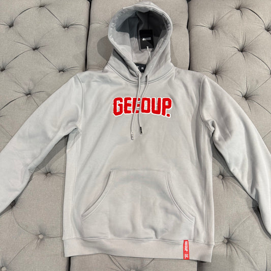 Geedup Play For Keeps Hoodie 'Grey Red' (Second hand)