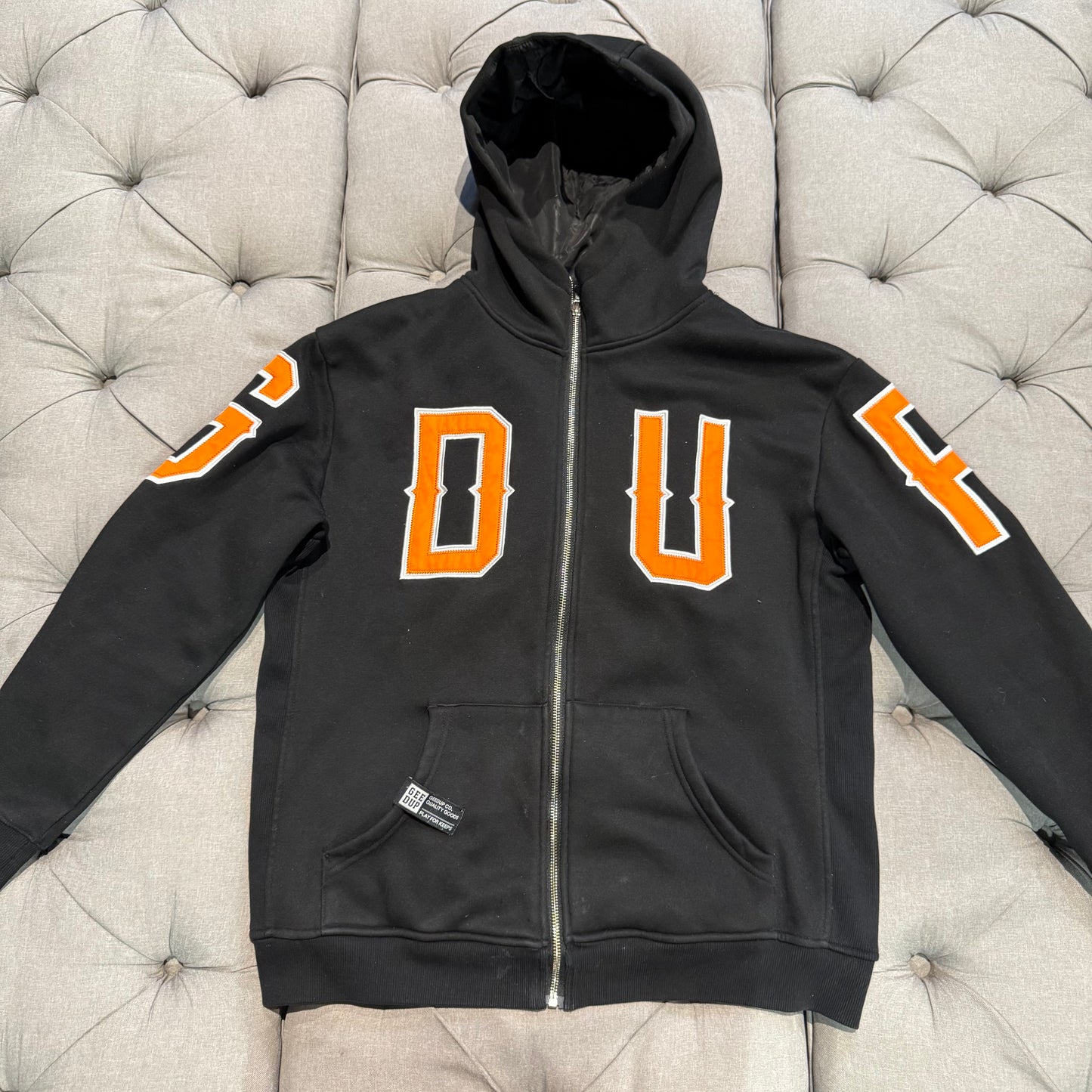 Geedup Zip-Up Jacket GDUP Logo 'Orange' (Second hand)