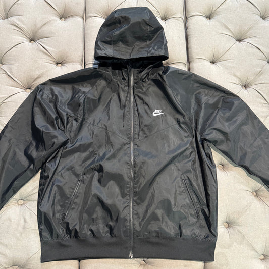 Nike Sportswear Hooded Windrunner Jacket 'Black White' (Second hand)