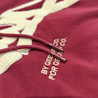 Geedup Handstyle Hoodie 'Maroon Cream' (Second hand)