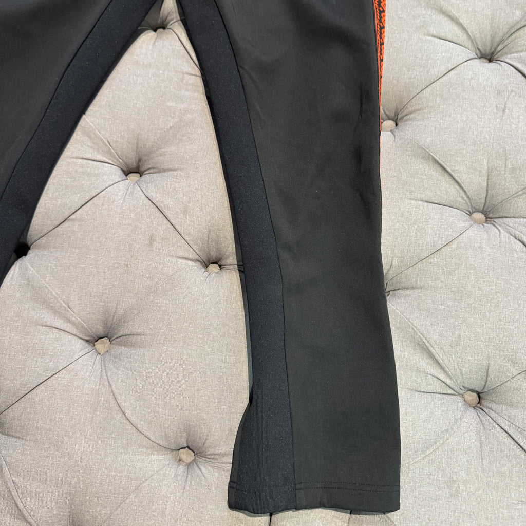 Geedup Core Logo G-Tape Track Pants 'Black Burnt Orange' (Second hand)