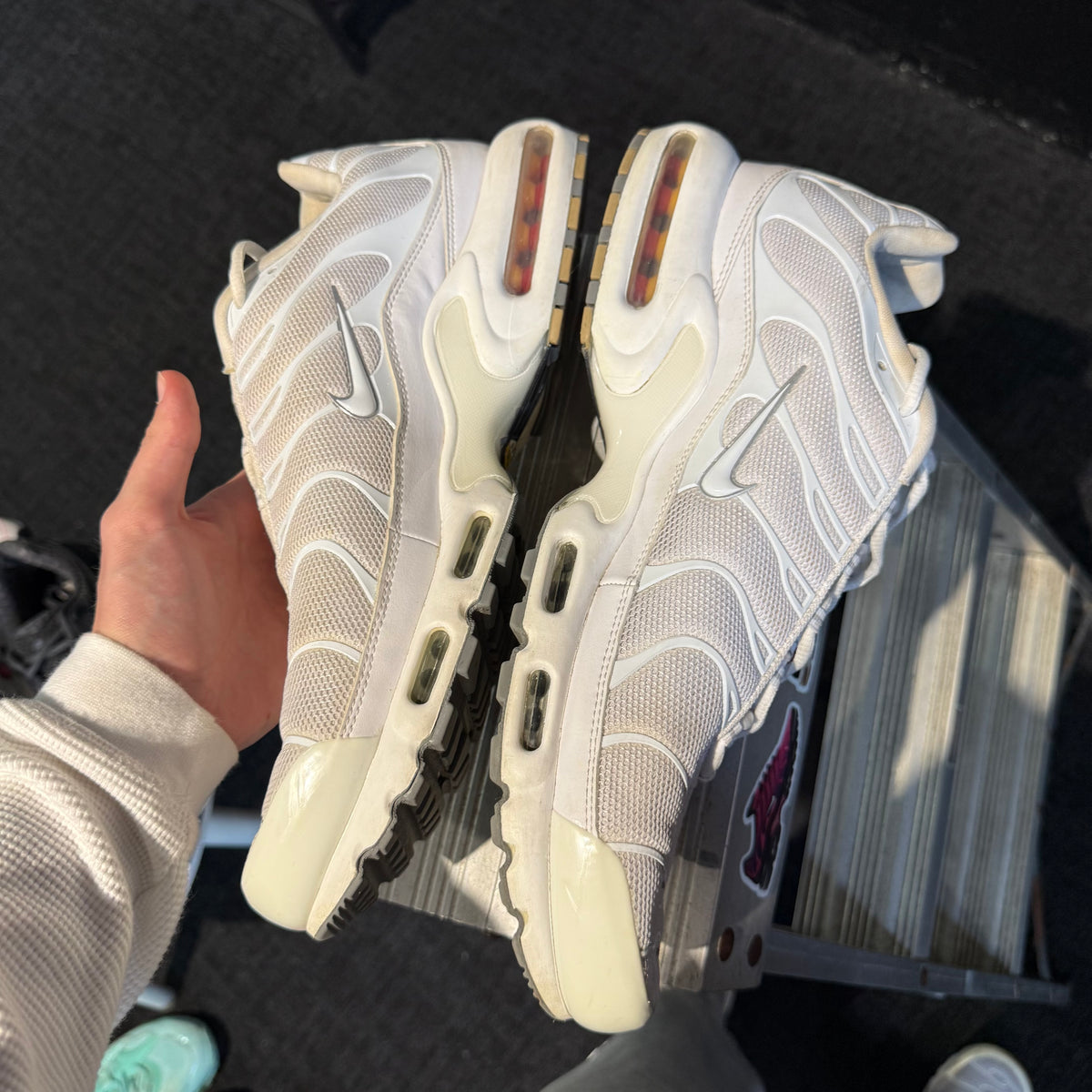 Nike Air Max Plus TN 'Triple White Casper' (Second hand)