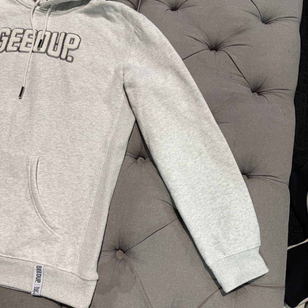 Geedup Play For Keeps Hoodie 'White Marle White' (Second hand)