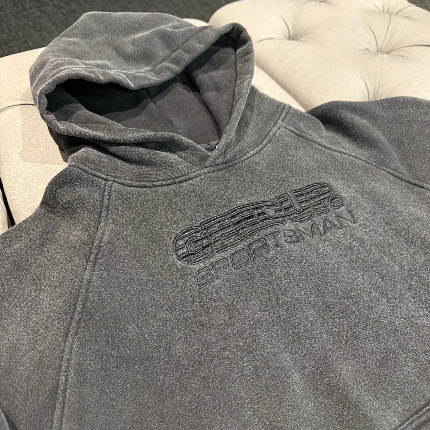 Geedup Sportsman Hoodie 'Washed Black' (Second hand)