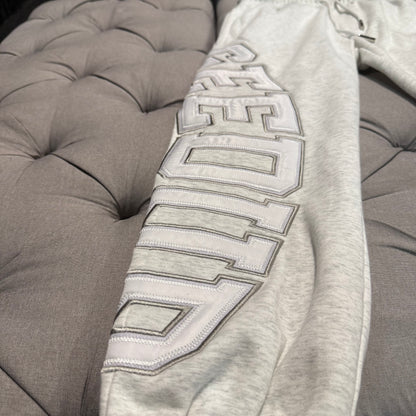 Geedup X Trapstar Team Logo Irongate Trackpant 'White Marle/Grey'