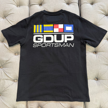 Geedup Sportsman Flag T-Shirt 'Black' (Second hand)