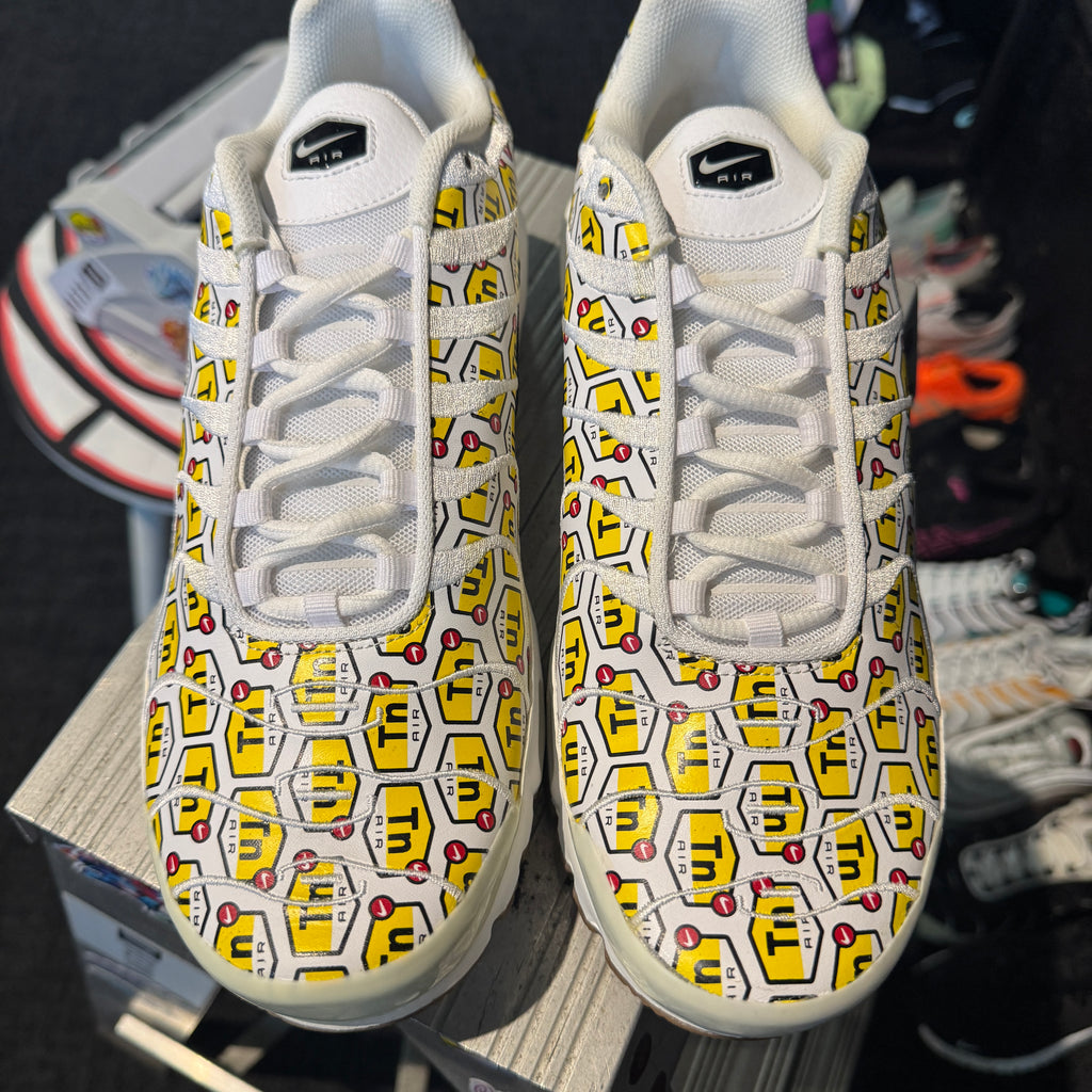 Nike Air Max Plus TN 'All Over Print White' (Brand New)