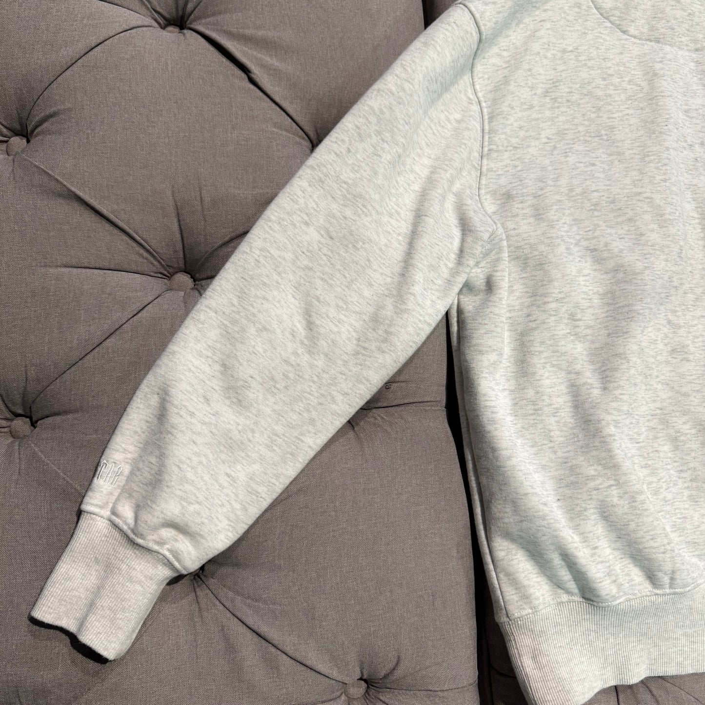 Geedup X Trapstar Sydney Shooters Hoodie 'White Marle Blue' (Second hand)