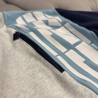 Geedup Sportsman Crewneck 'White Marle Blue' (Second hand)