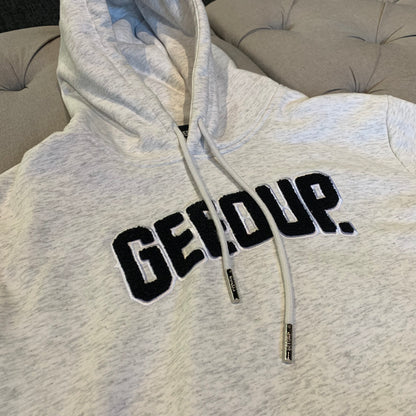 Geedup Play For Keeps Hoodie 'White/grey/black' (Second hand)