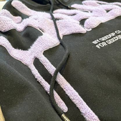Geedup Handstyle Hoodie 'Black Lavender' (Second hand)