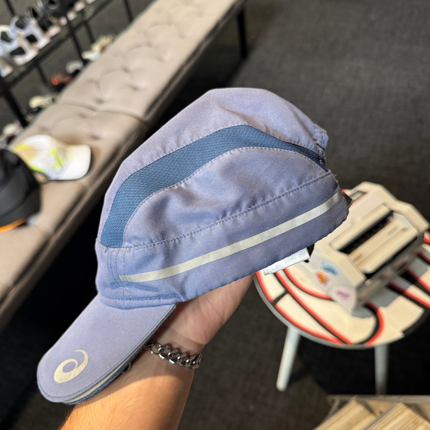 Asics Cap Brim Logo 'Blue' (Second hand)