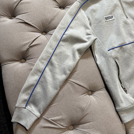 Geedup Play For Keeps Quarter Zip 'Grey/Blue' (Second hand)