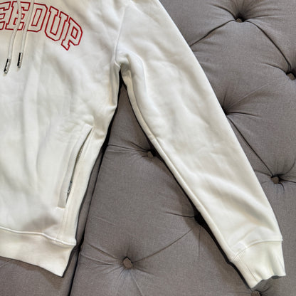 Geedup Team Logo Proud Hoodie 'White Red' (Second hand)