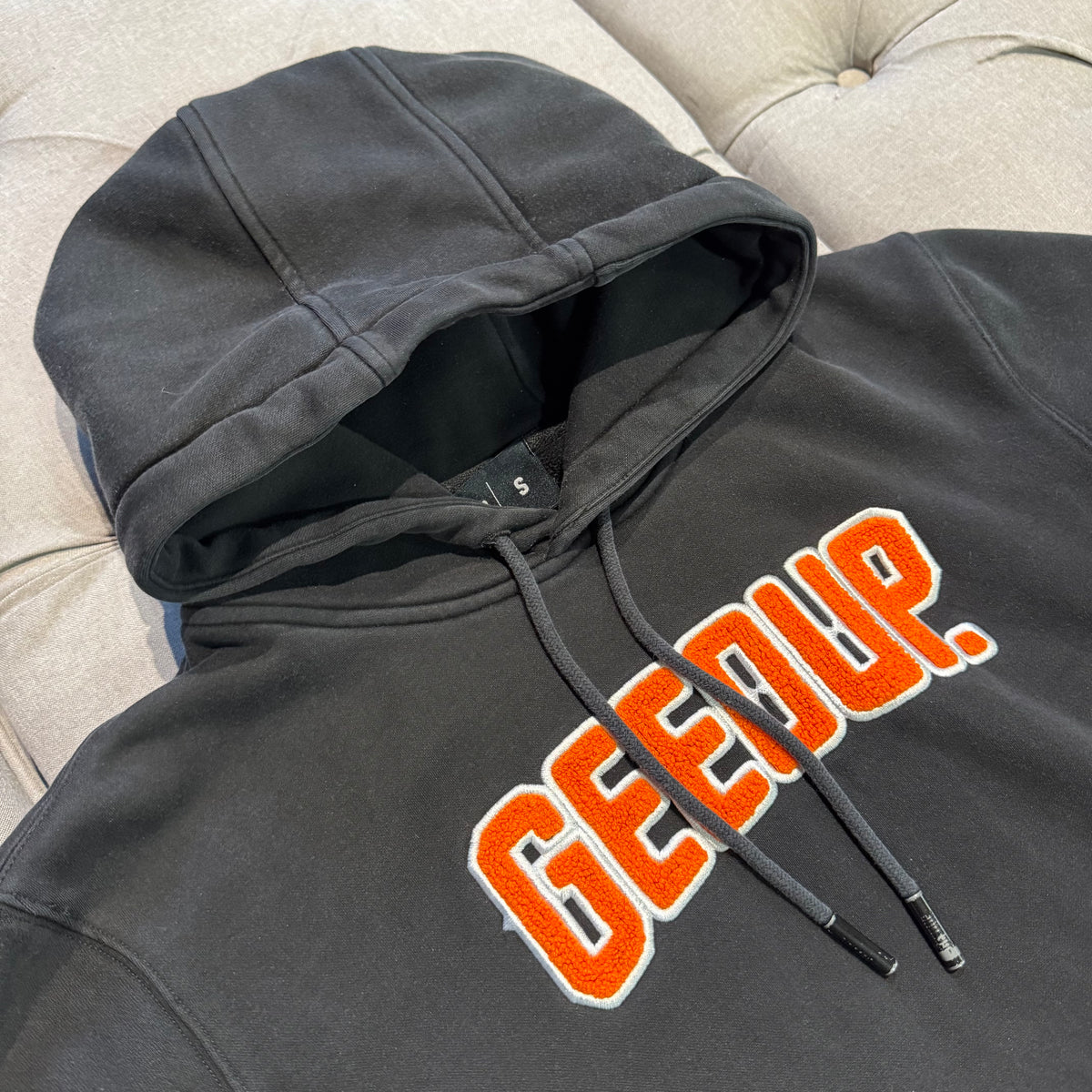 Geedup Play For Keeps Hoodie 'Black Orange' (Second hand)