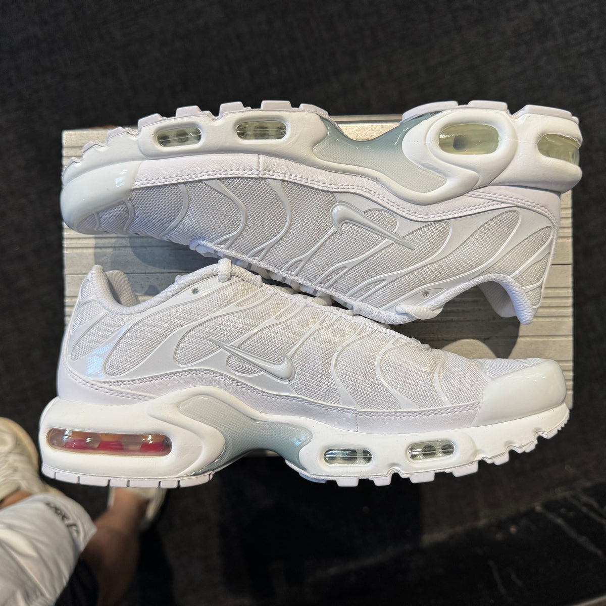 Nike Air Max Plus TN 'Triple White' (Brand New)