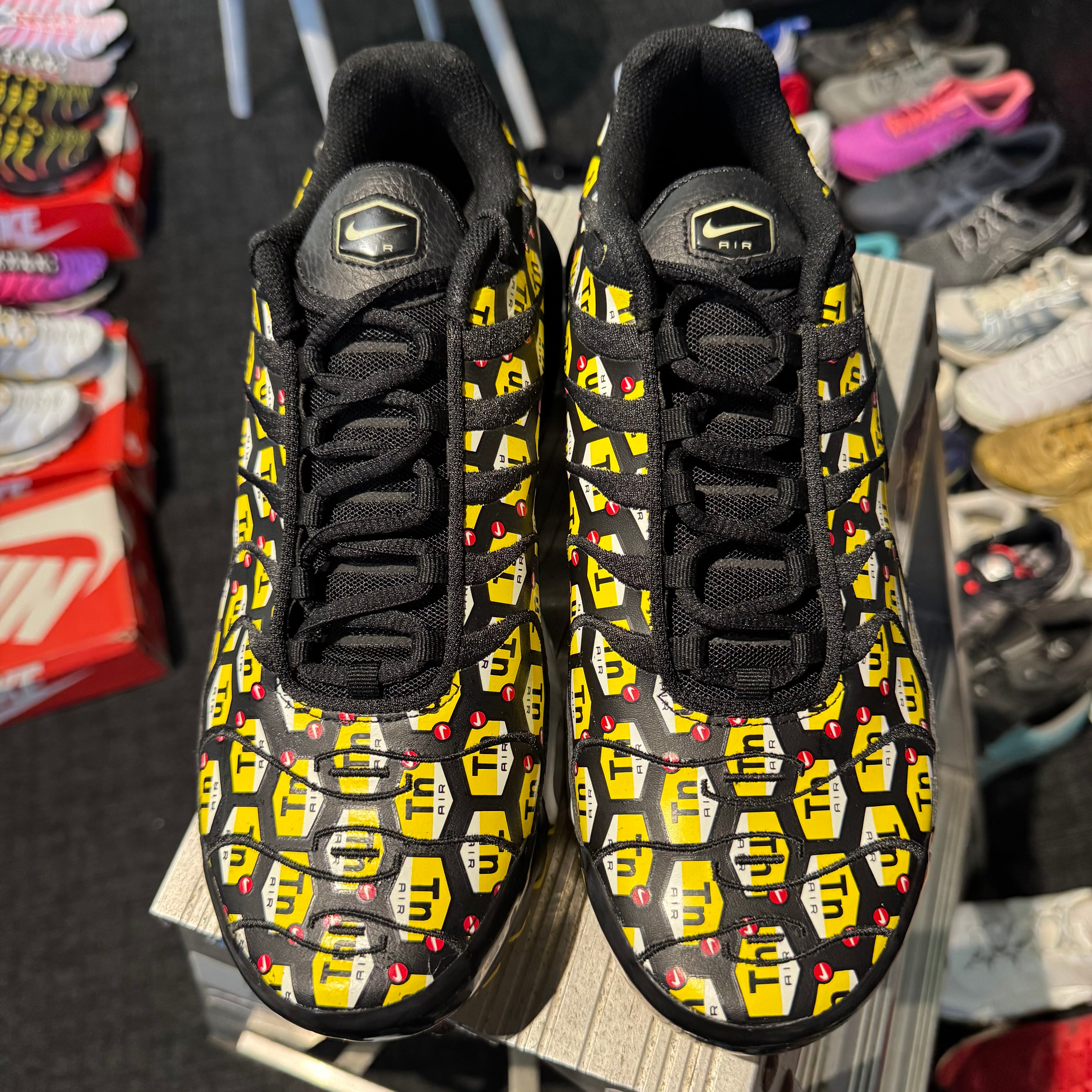 Nike Air Max Plus TN 'All Over Print Black' (Brand New)