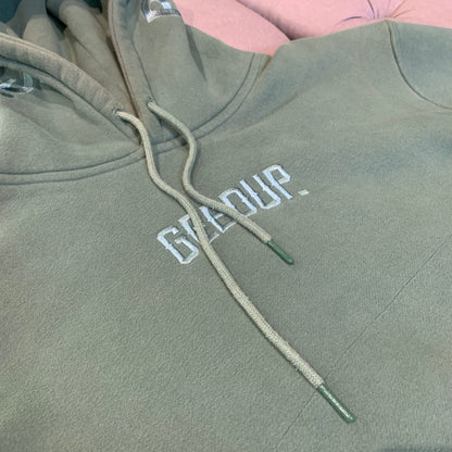 Geedup Play For Keeps Hood Logo Hoodie ‘Olive Green’ (Second hand)