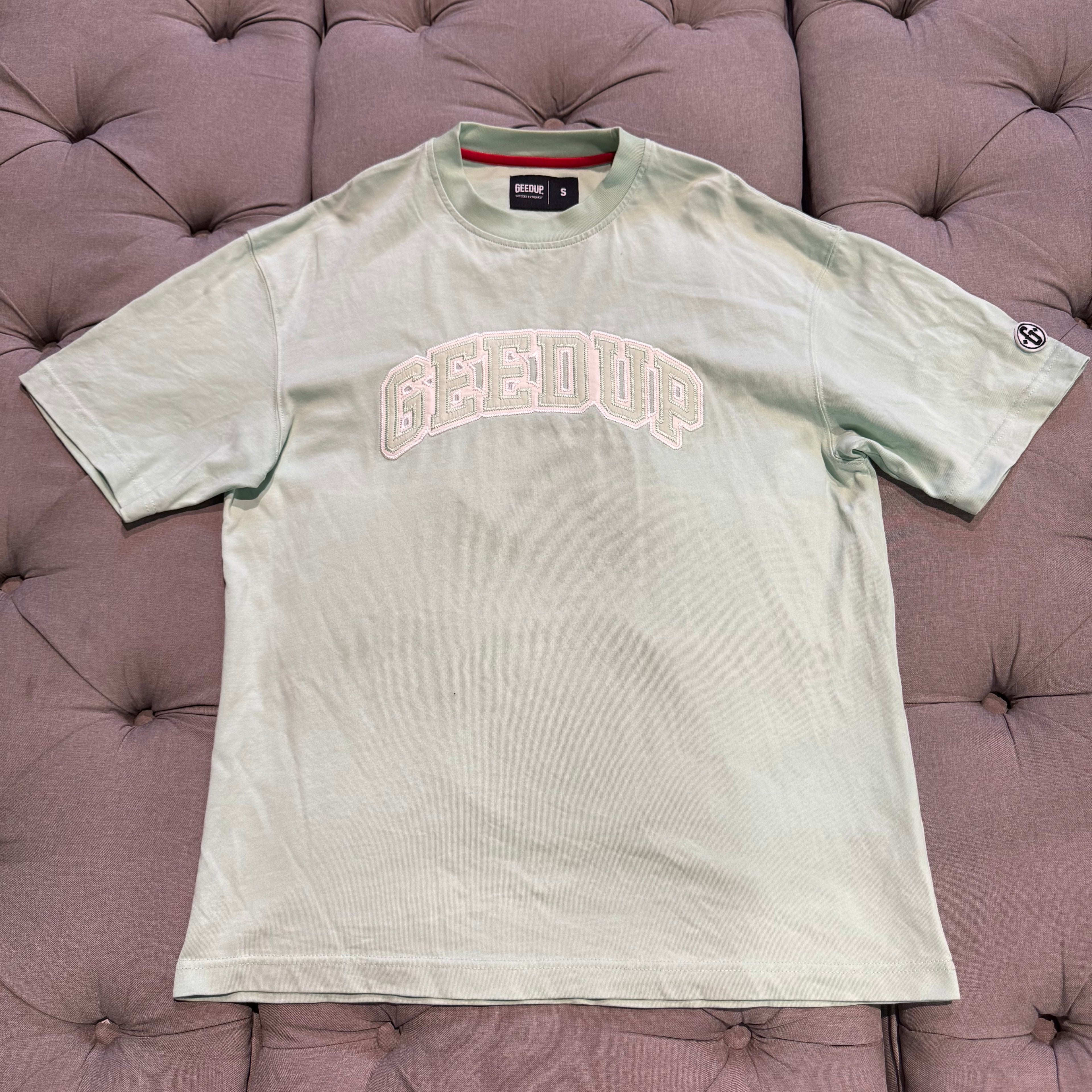 Geedup Satin Team Logo T-Shirt 'Mint Green' (Second hand)