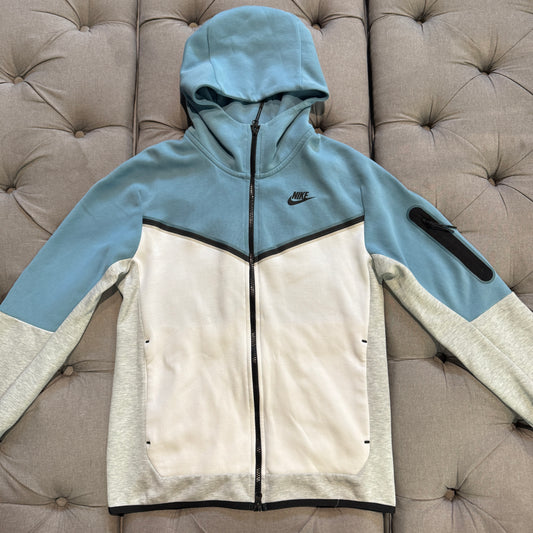 Nike Tech Fleece Jacket 'Blue White Grey' (Second hand)