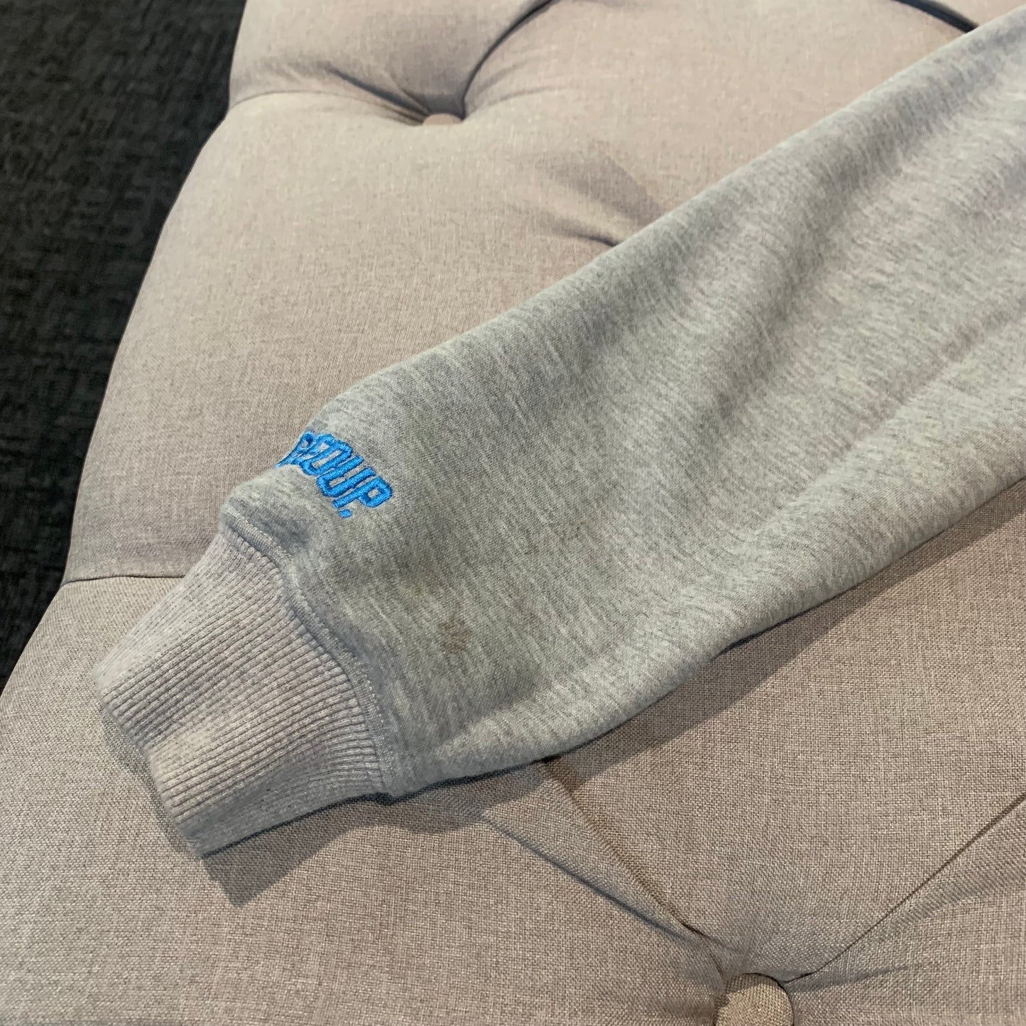 Geedup Handstyle Hoodie 'Grey Baby Blue' (Second hand)