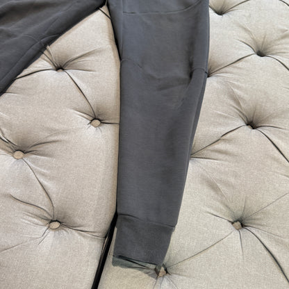 Nike Tech Fleece Track Pants 'Dark Grey/Neon Green' (Second hand)