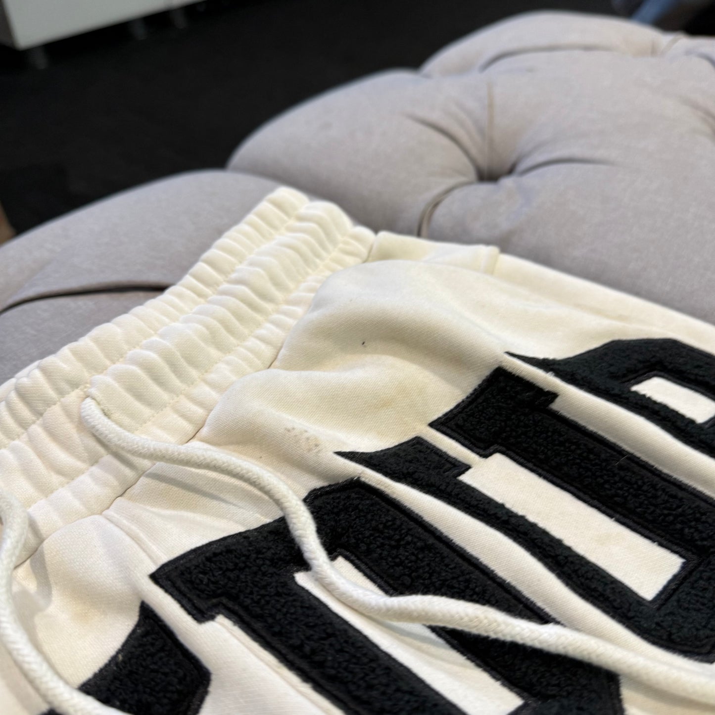 Geedup Team Logo Track Pants 'Butter Cream Black' (Second hand)