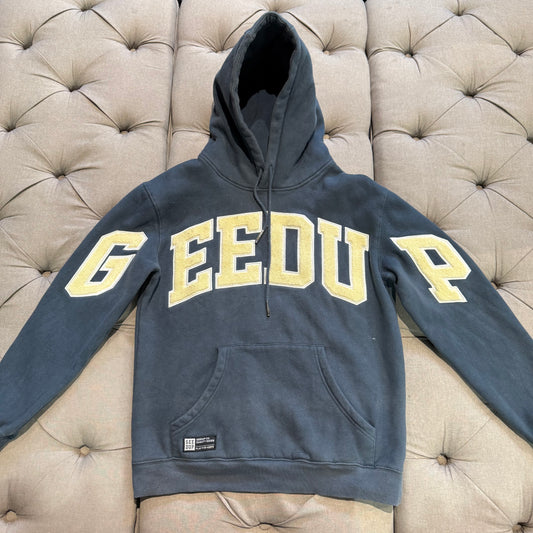 Geedup Team Logo Hoodie 'Navy Cream' (Second hand)
