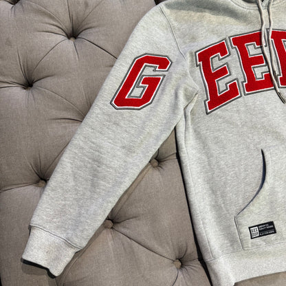 Geedup Team Logo Hoodie 'Grey Red' (Second hand)