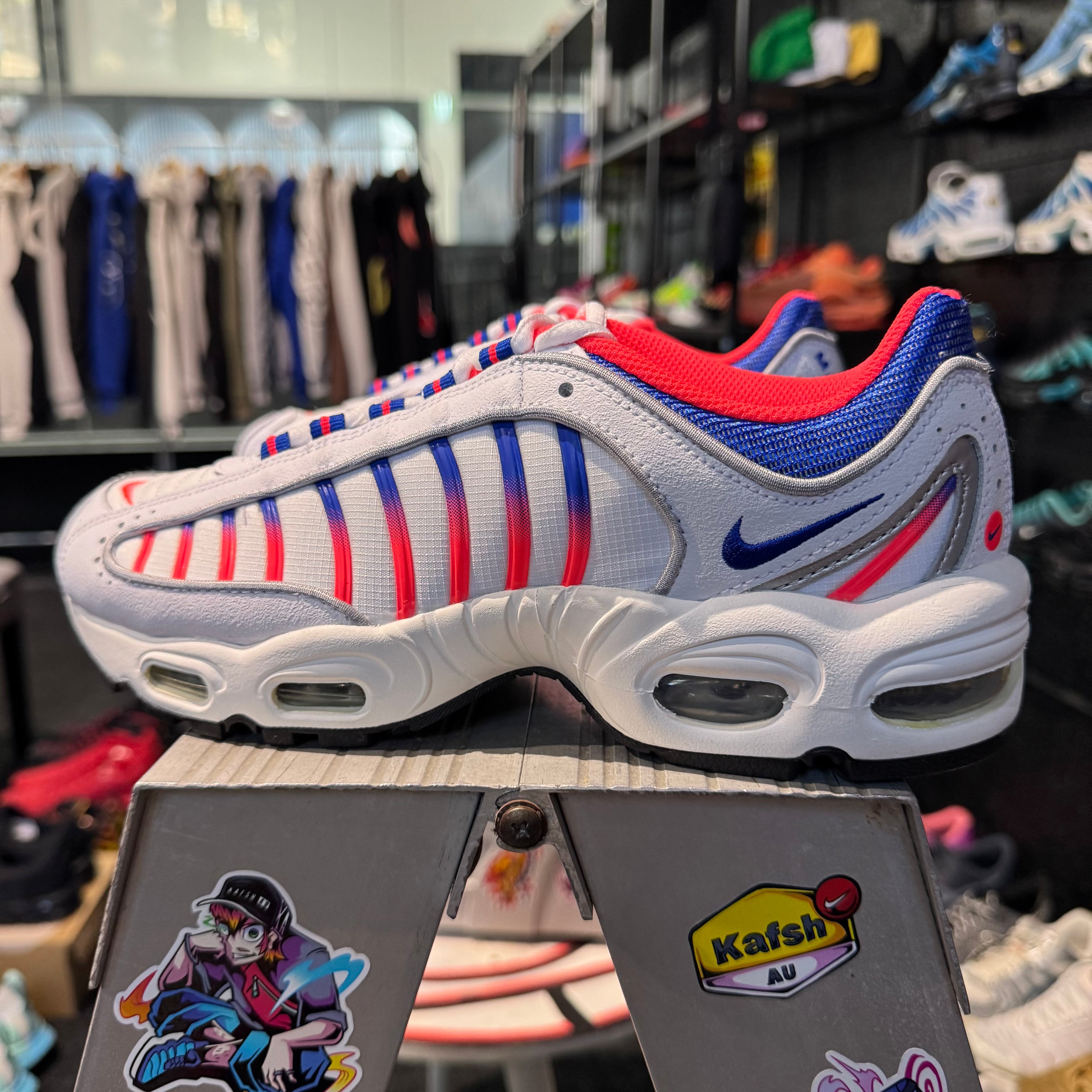Nike Air Max Tailwind 4 'White Racer Blue Flash Crimson' (Brand New)