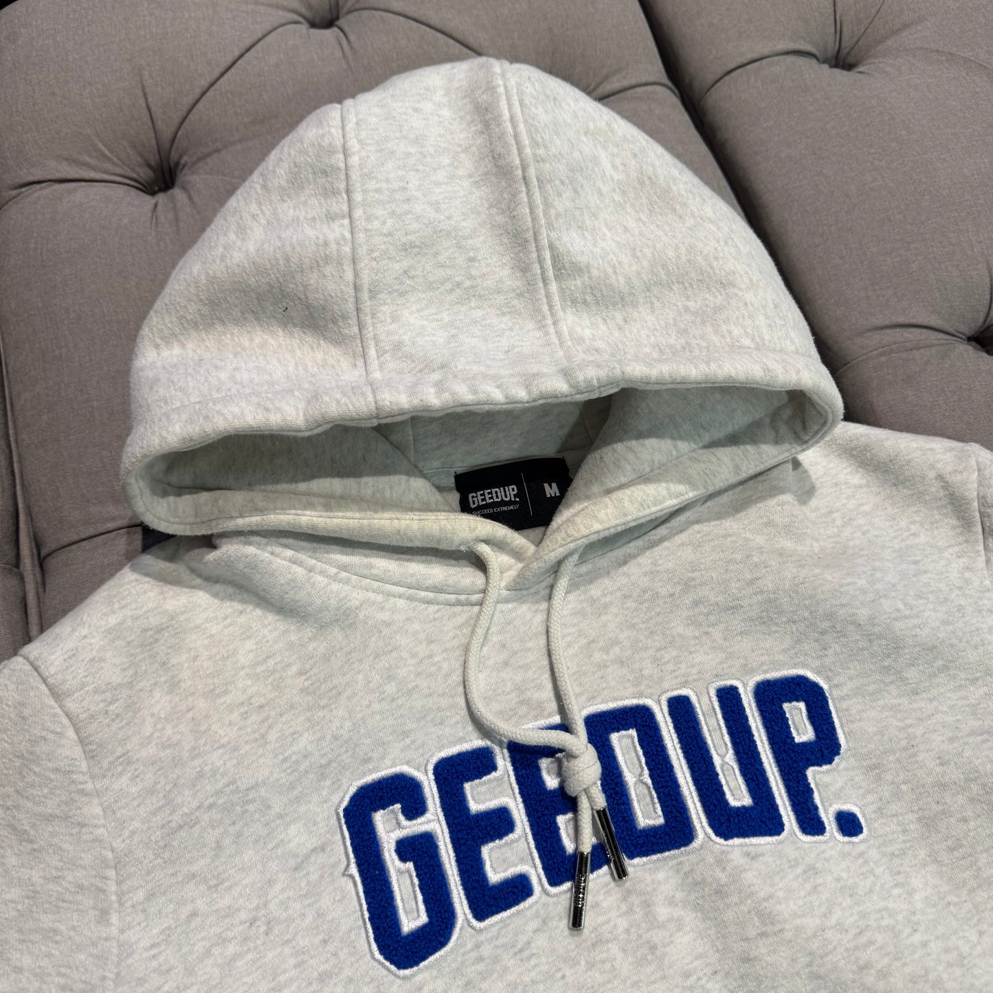 Geedup Play For Keeps Hoodie 'Marle White Blue' (Second hand)