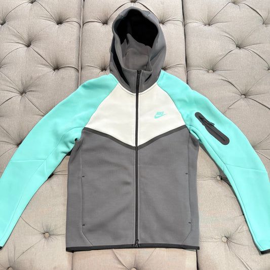 Nike Tech Fleece Jacket 'Grey Aqua Teal' (Second hand)