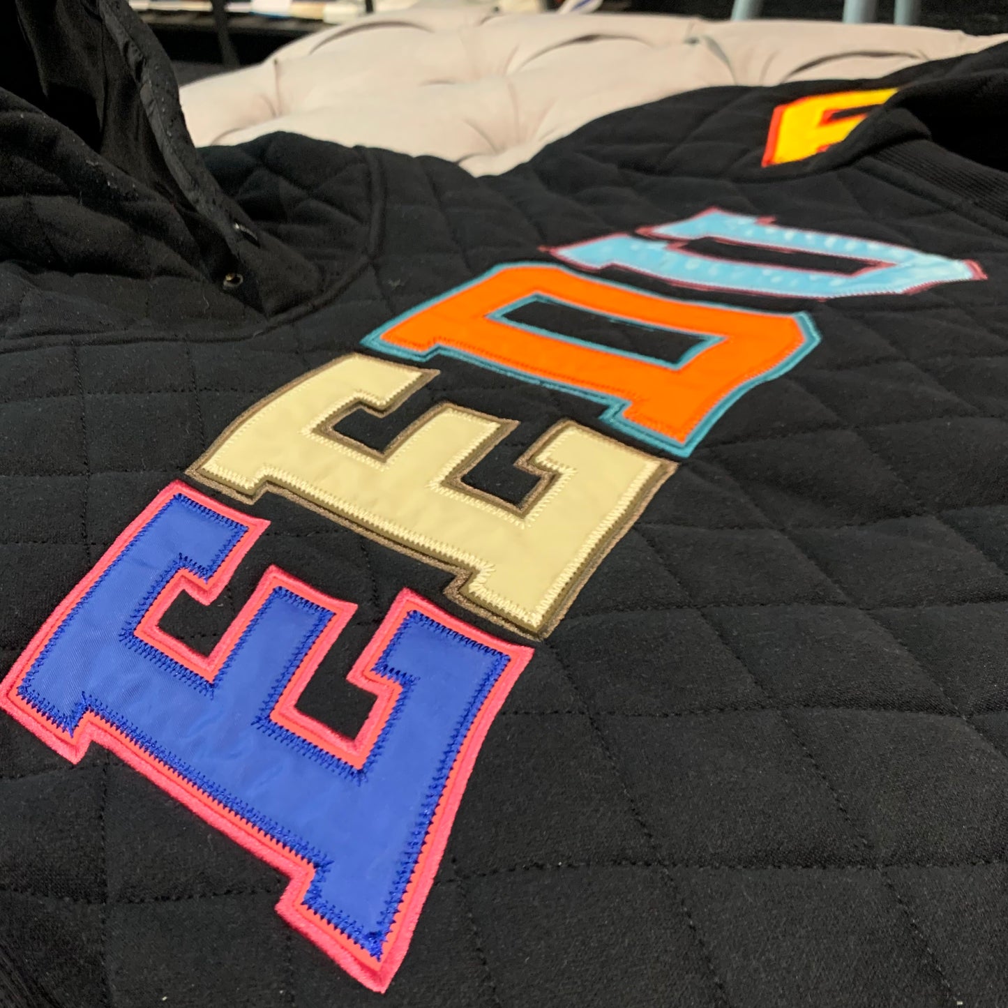 Geedup Team Logo Hoodie 'Holy Grail Multi Color 2.0 Quilt' (Second hand)