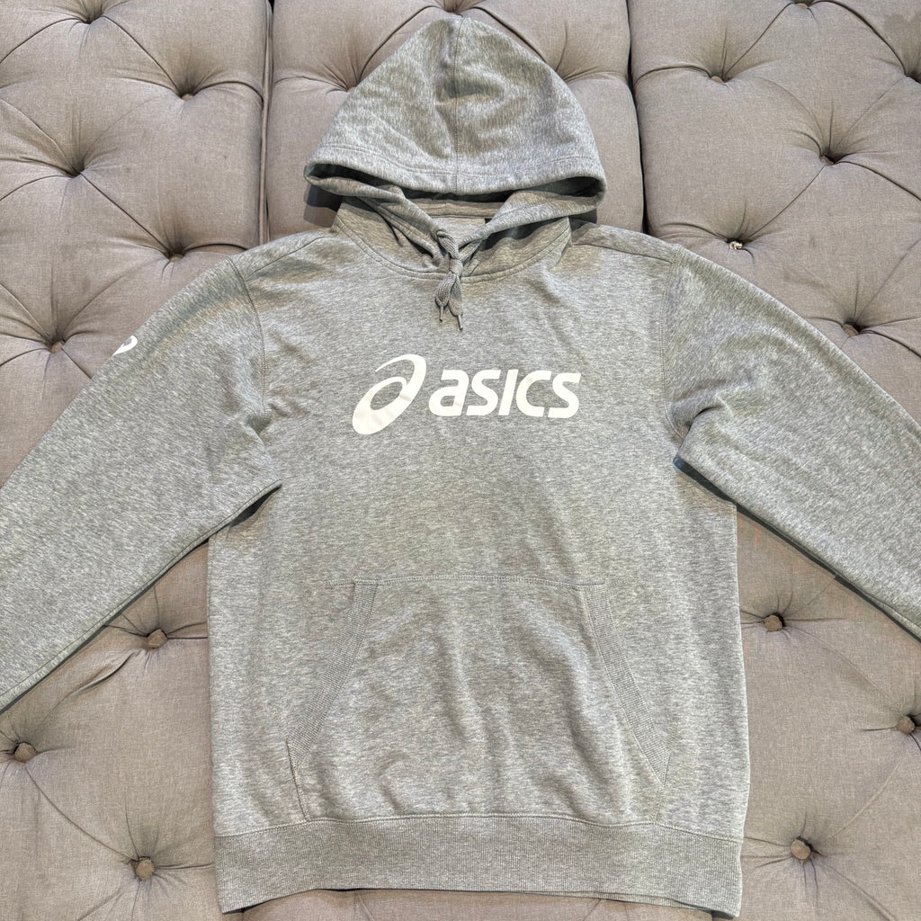 Asics Front Logo Hoodie 'Grey White' (Second hand)