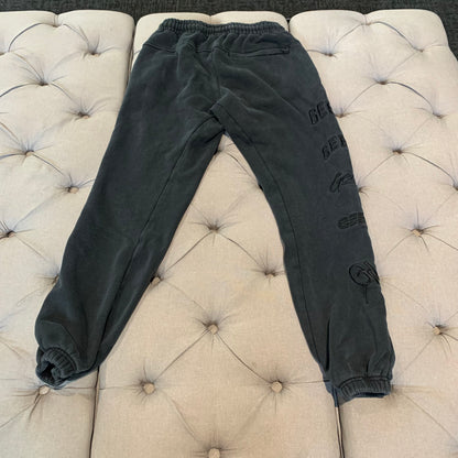 Geedup Logo Tracksuit Pants 'Washed Black (Second hand)