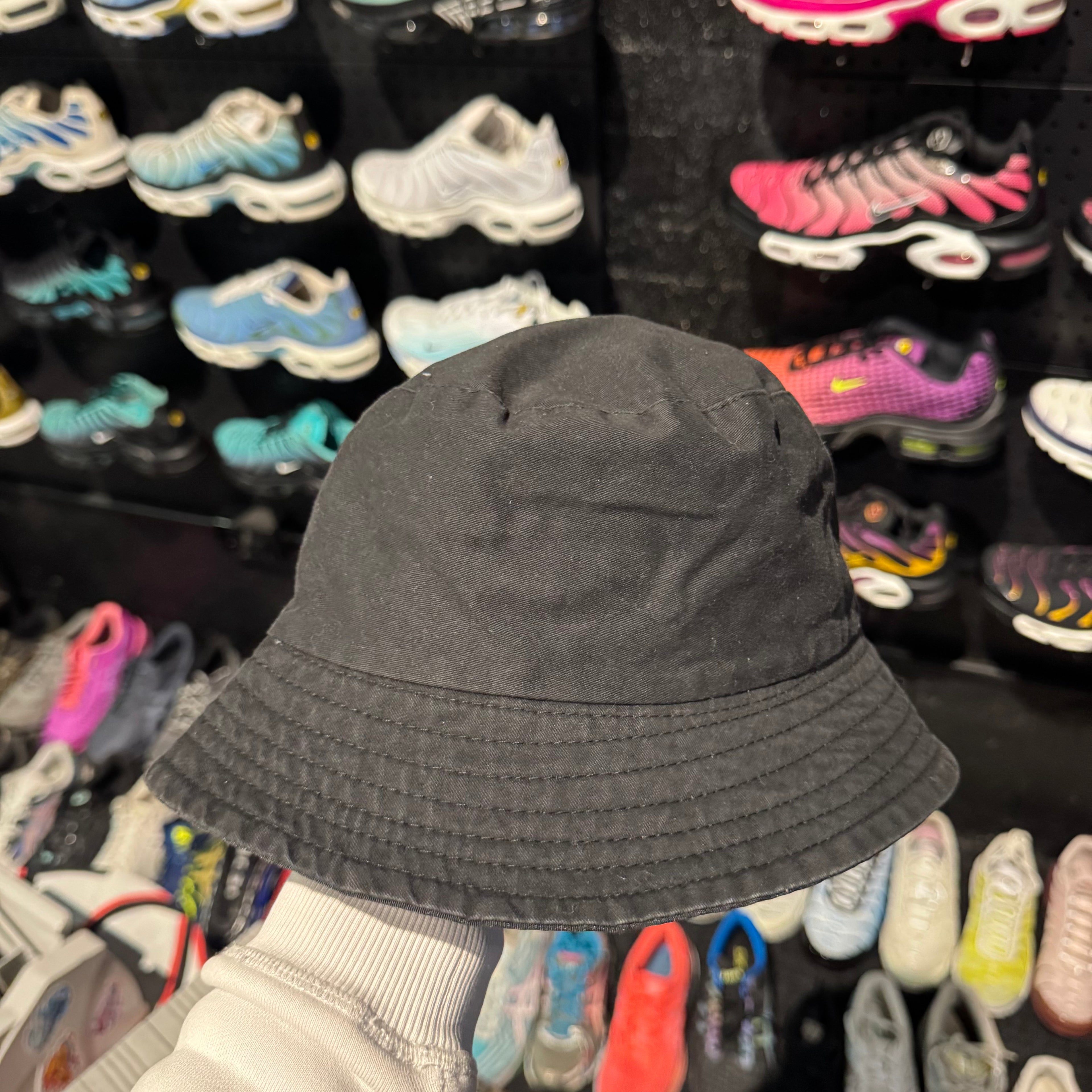 Nike Japanese Swoosh Bucket Hat 'Black White' (Second Hand)